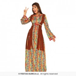  DISFRAZ T-XL HIPPIE CHALECO HIPPIE