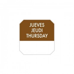 R/1000U ETIQUETA JUEVES 2,5X2,5CM