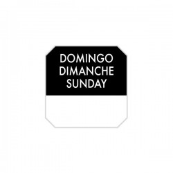 R/1000U ETIQUETA DOMINGO 2,5X2,5CM