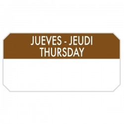 R/1000U ETIQUETA JUEVES 5X2,5CM