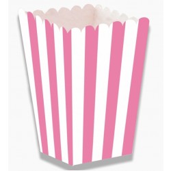 CAJA P/PALOMITAS ALTA RAYAS FUCSIA 12CM