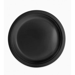   10 PLATOS PL REUTILIZABLE NEGRO 26