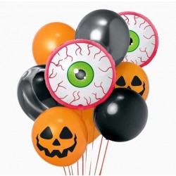 BOUQUET 10 GLOBOS HALLOWEEN