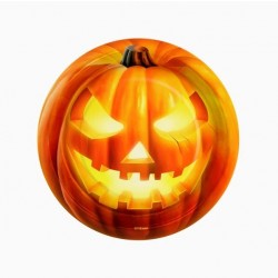 8 PLATOS CARTON CALABAZA HALLOWEEN 18CM