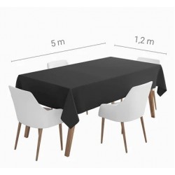 ROLLO MANTEL PAPEL NEGRO 5X1,2MT