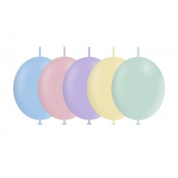   100 GLOBOS 5" 6LT DECOLINK MATTE