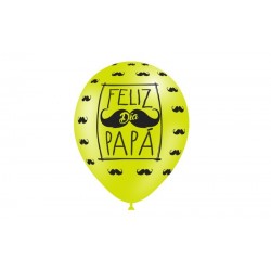 8 GLOBOS 11" 11263 FELIZ DIA PAPA