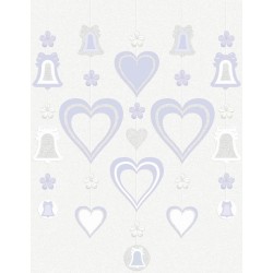   5 TIRA CAMPANA/ CORAZON LAVANDA