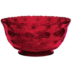   PONCHERA PLAST LABRADA ROJA GLITTER