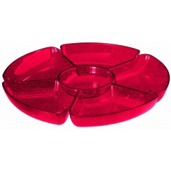   BANDEJA PLAST ROJA COMPART.C/PURPUR