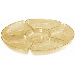  BANDEJA PLA COMPAR GLITTER ORO 40CM