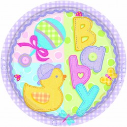 PAQ.8/U PLATO POLLITO BABY 22,9CM