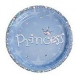 PAQ.8/U PLATO PRINCESS AZUL 22,9CMS