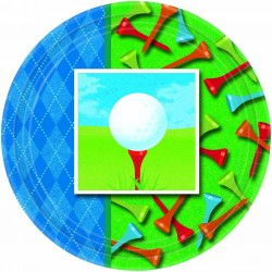 PAQ.8/U PLATO CARTON GOLF 22,9CM