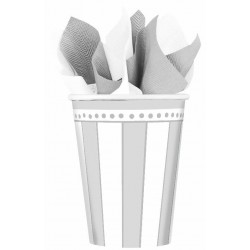 PAQ.8/U VASO 25ANIVERSARIO PLATA 266ML