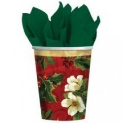$PAQ.8/U VASOS FLOR PASCUA 266ML