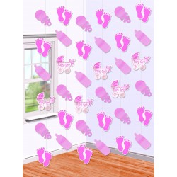 PAQ.6/U TIRA PIES/CARRITO ROSA