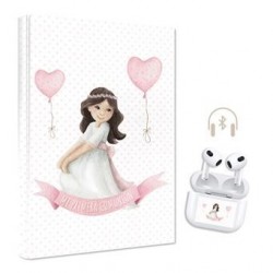 LIBRO AURICULARES NIÑA COMUNION BANDEROL