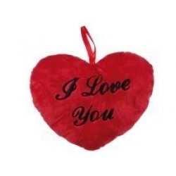 CORAZON PELUCHE ROJO I LOVE YOU 26CM
