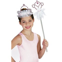 VARITA MAGICA ROSA C/TUL Y FLORE