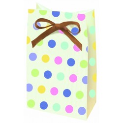 CAJA 12/U MINI SACO TOPO C/LAZO MARRON