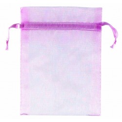   12 BOLSA GASA ROSA 7X10CM