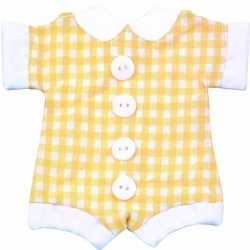 BOLSA FORMA BODY BEBE VICHY AMARILLO