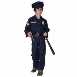 $DDISFRAZ 8A10 AÑOS POLICIA C/LUZ