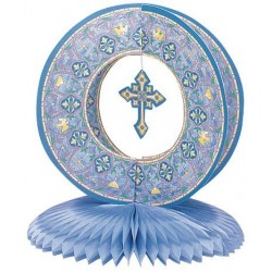 CENTRO DE MESA COMUNION CELESTE 24CMS