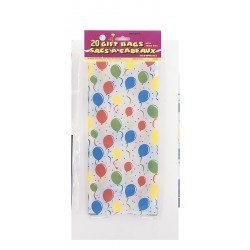 PAQ.20/U BOLSAS CELOFAN GLOBOS 13X29CM