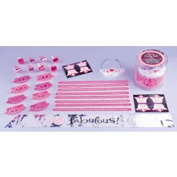 KIT 34/U CUMPLEAÑO FUCSIA