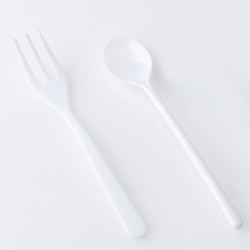 $D    50/U MINI TENEDOR BLANCO 10CM