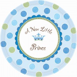 PAQ.8/U PLATO PRINCE AZUL 26,7CM