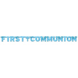 GUIRNALDA FIRST COMUNION AZUL 2,43MT