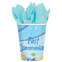 PAQ.18/U VASO CALIZ AZUL 266ML