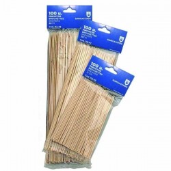 100 PALILLOS BAMBU 15CM