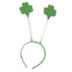 DIADEMA TREBOL GLITTER VERDE