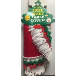 TAPETE MANTEL ROJO NAVIDAD 55CM
