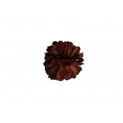 TRABA FLOR POMPON SEVILLANA MARRON