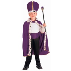 SET INFANTIL CAPA CORONA REY MORADO