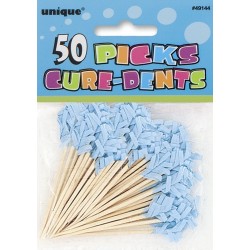 PAQ.50/U PINCHO BANDERA PAPEL CELESTE
