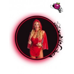 SET LENCERIA T-UNICA CAPUCHA ROJA
