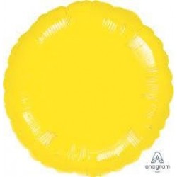   GLOBO 18" FOIL REDONDO AMARILLO