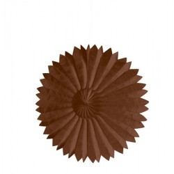 COLGANTE ABANICO MARRON 25CM