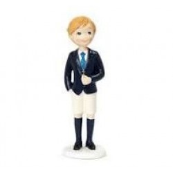 FIGURA NIÑO RUBIO COMUNION BERMUDA 16CM