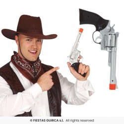 PISTOLA VAQUERO PLATA 30CM