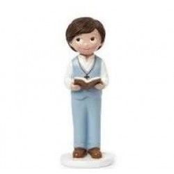 FIGURA TARTA COMUNION NIÑO BIBLIA 13CM