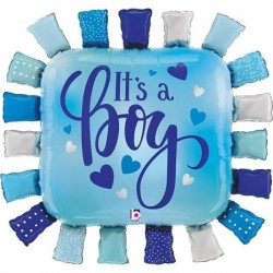 GLOBO 34" FOIL CUADRADO ITS A BOY