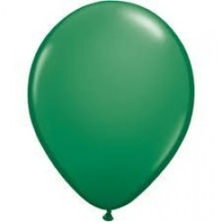   100 GLOBOS 5" LATEX VERDE