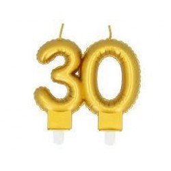   VELA FORMA N30 METAL ORO 9CM